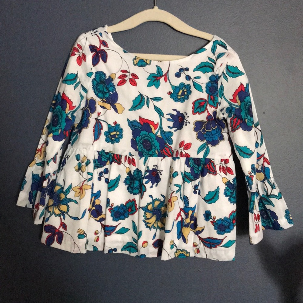 Floral multi color 3T Janie and Jack top